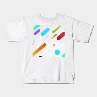 Abstract Art Colourful strips Kids T-Shirt